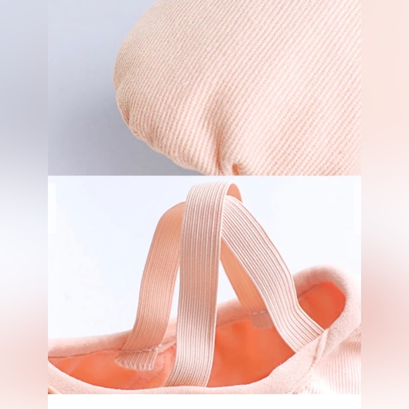 Daydance Ruhakslen Dance Ballet Shoes, Pink Canvas & Sheer, Size: 6 US-36 M NEW - Picture 4 of 8
